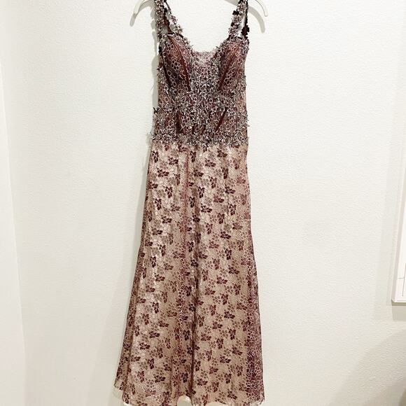 Cinderella Divine Brown Lace Corset Formal Dress size 6 - Picture 2 of 10